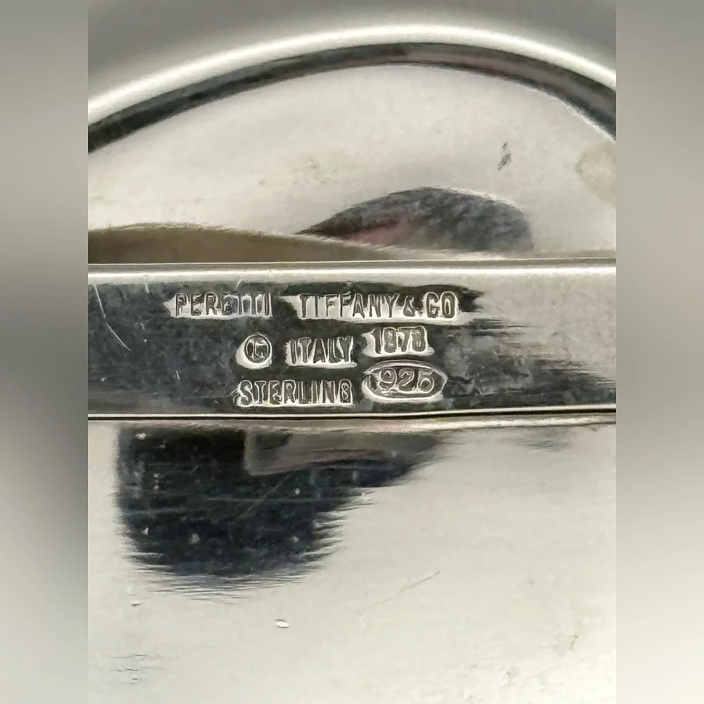 Tiffany & Co Elsa Peretti Silver Heart Belt Buckle Italy - Vintage! - Picture 10 of 16